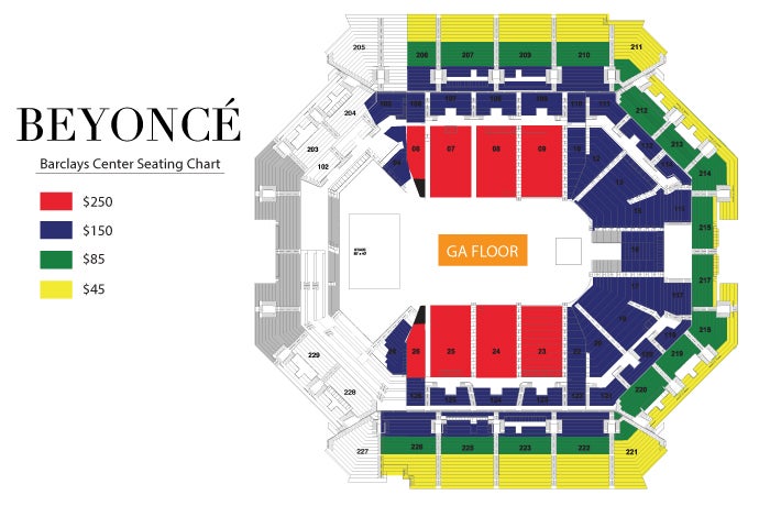 Beyonce Atlanta Seating Chart