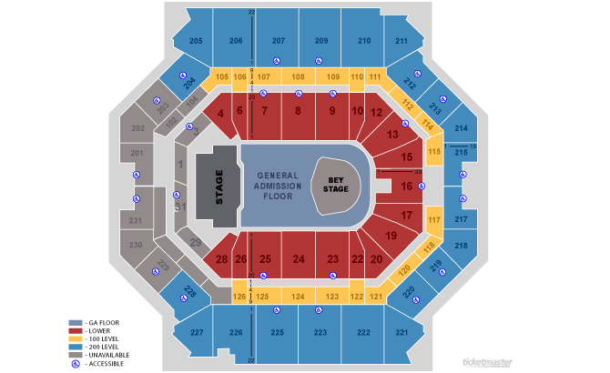 Scope Arena Seating Chart