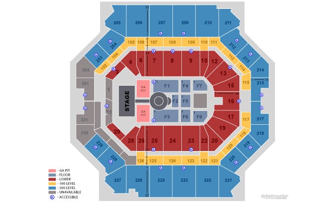 Luke Bryan Metlife Seating Chart