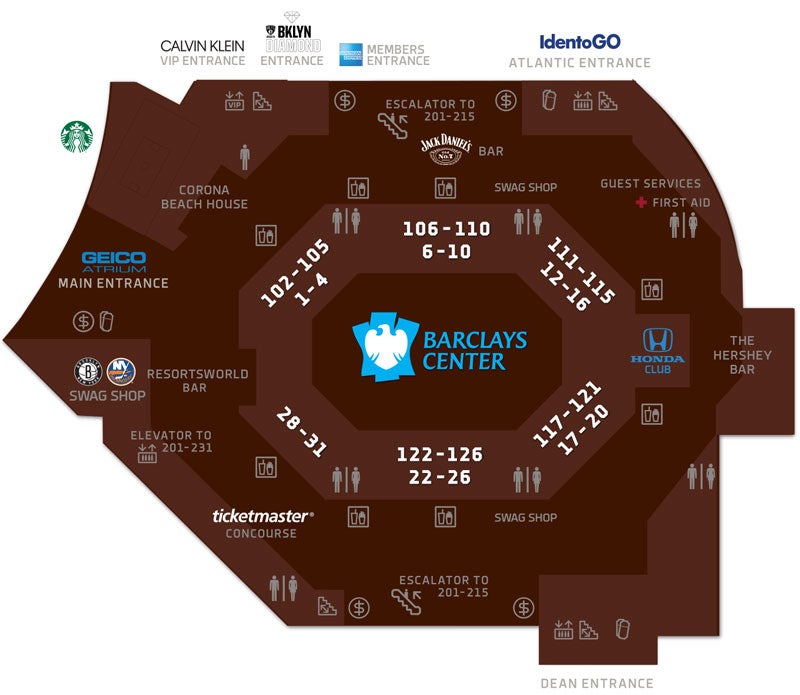 Ticketmaster Seating Chart Barclays Center