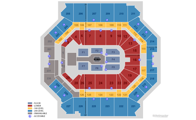 Prudential Center Seating Chart Wwe Raw